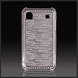 Silver Bling Diamonds Crystals "Signature Xcellence" Textured case cover fo ....