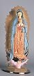 Bareggio Collection - Statue - Our Lady of Guadalupe - Poly Resin Statues on Dark Base -12in.