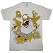 Search : THE SIMPSONS "HOMER FREAKS OUT" DISTRESSED IMAGE Licensed White Cotton Tee