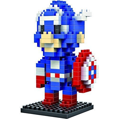 ZOZ LOZ Diamond Blocks Nanoblock the Avengers Captain America Educational Toy 190pcs