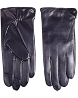 WARMEN Herren Winterhandschuhe aus echtem Lammleder (Pl&uuml;schfutter/100% KaschmirFutter)