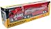 Jada Toys 1/32 Scale Road Rigz Diecast Peterbilt 387 Semi Truck and Hauler in Color Red