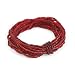 Glass Seed Beads, Elastic Burgundy Bracelet 