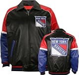 New York Rangers Varsity Pleather Jacket
