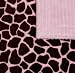 Giraffe Patterned Pink & Brown Minky Fabric Baby Blanket - Great Nursery, Security or Swaddle Blankie Giraffe Patterned Pink & Brown Minky Fabric Baby Blanket - Great Nursery, Security or Swaddle Blankie