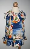 Ralph Lauren Girls 2 Piece Hawaian Print Ruffled Dress
