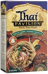 Thai Pavilion Green Curry Simmer Noodles, 6.7-Ounce Boxes (Pack of 6)