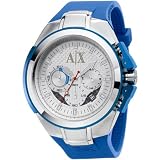 A|X Armani Exchange Men's Blue Polyurethane Strap Watch AX1041