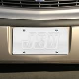 NCAA Jacksonville State Gamecocks Silver Mirrored License Plate