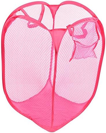 Flexible Pop-Up Portable Laundry Hamper Plus 13 Peg Round Clothes Dryer- Assorted Colors