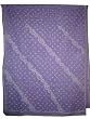 Saree India Clothing Shadow Embroidery Purple on Cotton Fabric