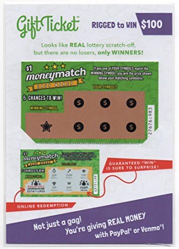 Gift Ticket: Lottery-style scratch-off, RIGGED to WIN $100