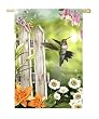 Hummingbird Silk Reflections Garden Size Flag