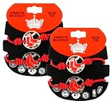 Boston Red Sox - MLB Red Stretch Bracelets / Hair Ties (2-Pack)
