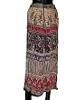 Elephant Motifs Bagru Print Bohemian Long Skirts India 38 Inch