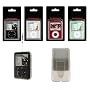 3Rd Generation Apple iPod Nano Snap-On Crystal Case with Lanyard And Slide Out Holster Belt Clip - 6 Color Choices (MP3 Player NOT Included)