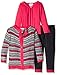 Little Lass Girls' 3 Piece Sweater Set Open Self Ruffles