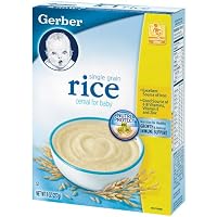 Gerber Cereal, Single Grain Rice, 8-Ounce Boxes (Pack of 12)