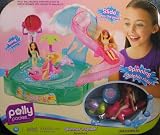 Polly Pocket Shimmer 'n Splash Adventure Playset w Polly Doll, Spinning Dolphin Ride, Slide & More (2008)