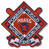 1909 World Series Forbes Field MLB Baseball Patch - Pittsburgh Pirates over Detroit Tigers