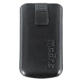 Bugatti Premium Ledertasche f&uuml;r iphone 2G schwarz Leder Etui Case H&uuml;lle