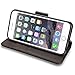 iPhone 5s case,iPhone 5 case,iPhone 5s/5 Wallet Case SouldioTM Prequim Quality PU Leather Flip Cover Wallet Protective Case for iPhone 5s/5 with Card Holder and Fodable Kickstand(Black)
