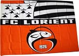Drapeau officiel - Football FC LORIENT Bretagne sud - Ligue 1 - 140 x 100 cm