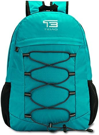 25L TIBAG Water Resistant Lightweight Packable Folding Foldable Daypack Backpack (Green)