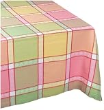  : DII Daisy Basket Jacquard Tablecloth - 52 x 52 inches