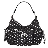 Xhilaration Small Hobo Bag - Black Dot