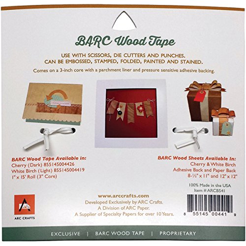 Neww BARC Wood Adhesive Tape 1""X15'-White Birch Neww