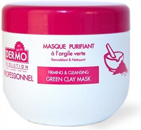 Dermo Evolution Professional Firming &amp; Cleansing Green Clay Body Mask 500Ml Tones Skin
