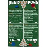 Beer Pong (A College Tradition) Art Poster Print - 24x36