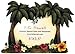 Hawaiian Photo Frame Island Inspired Palm & Flowers #3