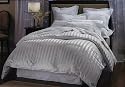 1000 Thread Count California King 1000TC Goose Down Comforter 750FP, White Stripe 1000 TC