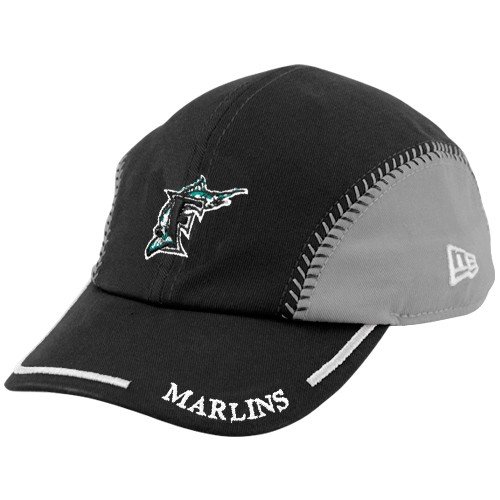New Era Florida Marlins Preschool Gray-Black Ball Boy Adjustable Hat