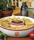 Clemson Tigers Ceramic Chip and Dip Set