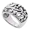 Silver Wide Filagree Ring