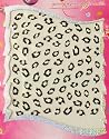 LEOPARD Print Nail Art Sticker Decal - Black & White