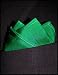 Apparel : Fine Emerald Green Silk Pocket Square, 100% Silk - by Royal Silk
