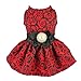 Fitwarm® Elegant Rose Bowknot Belt Dog Dress for Pet Cat Coat Vest Clothes, Medium