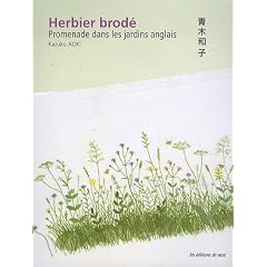Herbier brod� : Promenade dans les jardins anglais