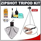 Tamrac ZipShot 44" Compact, Ultra-Light Tripod with Spring Open Legs + Acce ....