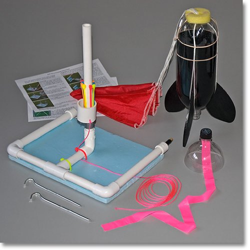 Ultimate Deluxe Water Rocket + Launcher + Pegs + Recovery System
