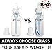 Dr. Brown's Natural Flow Standard Glass Bottle, 8 Ounce - 4 Pack