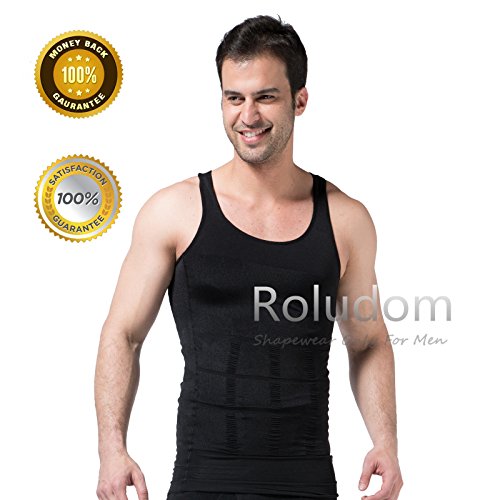 Roludom Men's Slimming Trimmer Body Shaper Vest Underwears Tank Top
