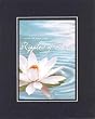 Ripples of Love - Ephesians 5:1 . . . 8 x 10 Inches Biblical/Religious Verses set in Double Beveled Matting - A Timeless and Priceless Poetry Keepsake Collection