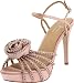 Le Soir Pour La Victoire Women's Hollyn Platform Sandal, Nude Satin, 7 M US