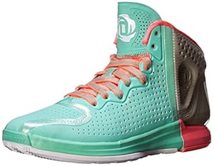 adidas Performance Men's D Rose 4 Basketball Shoe, Prism Mint/White/ECBEI, 12.5 M US