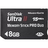 SanDisk UltraII メモリースティックPRO Duo 8GB 転送速度15MB/Sec SDMSPDH-008G-J61